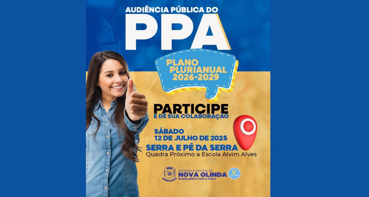 Audiência Pública do PPA 2026–2029